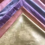 150cm Width 180gsm Polyester Jacquard Satin Fabric Textured Floral Printed for sale