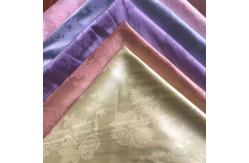 China 150cm Width 180gsm Polyester Jacquard Satin Fabric Textured Floral Printed supplier