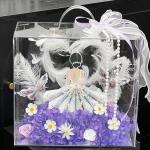 China Acrylic hand-held flower arrangement box, fresh flower bouquet, floral art packaging box, diy material waterproof transparent light luxury souvenir gift box manufacturer