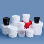 Food Grade 10L Round Plastic Water Bucket with Handles and Lid Printing Logo Capacity for sale