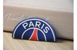 China Customised Woven Labels With Silicone Logo Printing On Bottom For Garments supplier