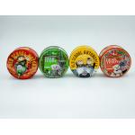Custom 0.21MM Bear Cookie Tin Cans Coffee Paint Round Tea Metal Tin Packaging for sale
