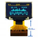 0.96 Inch 30 Pin ZIF Connector OLED Thin Display Panel 128x64 Dot Matrix SPI I2C Interface for sale