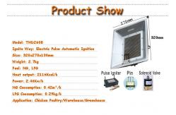 China Infrared IR Gas Brooder Heater Automatic Ignition Gas Savying For Livestock Shed supplier