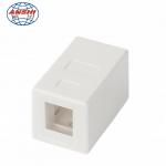 Cat5e Cat6 Cat6a ABS Network Surface Mount Box Single Port Unloaded Keystone Jack for sale