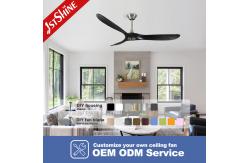 China Home No Noise Energy Saving Ceiling Fans With Real Wood Blades supplier