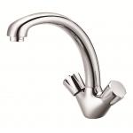 Chrome Bathroom Basin Sink Mixer Tap Waste Solid Brass Easy Clean Traditional Design for sale