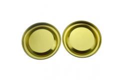 China 0.22mm Flat Black Metal Paper Can Tinplate Lid supplier