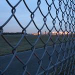 Airport Stainless Steel Chain Link Mesh Fencing Length 0.5m-50m for sale