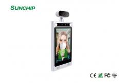 China Time Attendance 800*1280 Face Recognition Infrared Thermometer supplier