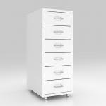 KD Structure 6 Drawers Mobile Metal File Cabinet for home storage