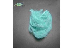 China Recycled Non siliconized 4080 Light Blue Poly Staple Fibre 51mm supplier