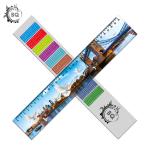 Deep Images 3D Dolphin Cartoon Scale Lenticular Photo Printing / PET Plastic Straight Ruler