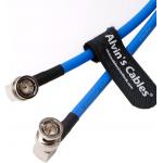 12G BNC-Coaxial-Cable Alvin'S Cables HD SDI BNC Male To Male L-Shaped Original Cable For 4K Video Camera 1M Blue for sale