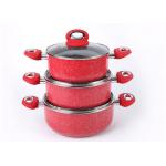 Luxury Red SGS Spin Bottom 36cm Non Stick Soup Pot for sale