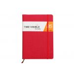 Girls Leather Notebooks With Company Logo Elastic Ribbon Soft Tough Embossing for sale
