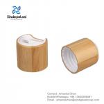 Plastic Bamboo Wooden Bottle Cap Disc Top Lid Bamboo Cap Flip Top Cap for sale