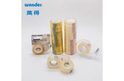 China DIY Clear BOPP Stationery Tape 18mm Width Yellowish Individual  For Projects supplier