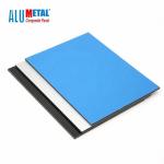 2mm Decorative Metal ACP Sheet Exterior Gloss Alumetal Composite Panel Black White Blue for sale