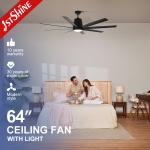 64 Inch Ceiling Fan with LED Light The Perfect Addition to Your Large Living Room for sale