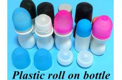China Black Plastic Roll On Bottle 50ml Rolling Perfume Bottle Plastic supplier