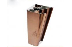 China Strangle Polished Aluminium Profile , Hydroxide Power Production For Wardrobe supplier