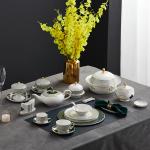 Customized Ceramic Tableware Set , Porcelain Plates Sets Eco Friendly OEM