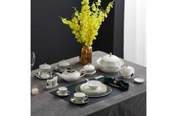 China Customized Ceramic Tableware Set , Porcelain Plates Sets Eco Friendly OEM supplier