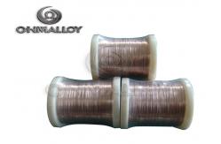China CuNi2 / CuNi6 / CuNi10 Copper Based Alloys 25% Elongation High Resistance Wire supplier