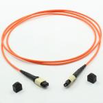1300nm MPO Optical Fiber Jumper 2m Multimode Bundled Optical Fiber Cable for sale