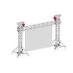 Silver Aluminum Truss Stand Custom Sizes Square Pattern DJ Lighting Truss for sale