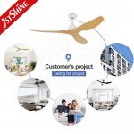 52 Modern DC Ceiling Fan with ABS Wood-Look ABS Blades