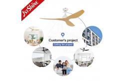 China 52 Modern DC Ceiling Fan with ABS Wood-Look ABS Blades supplier