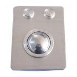 IP65 vandal proof metal trackball pointing device with 2 mouse buttons for sale