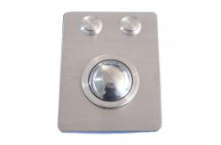China IP65 vandal proof metal trackball pointing device with 2 mouse buttons supplier