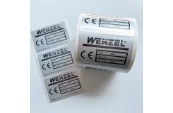China PET PVC Matt Silver Polyester Sticker Blank 4 X 6 Direct Thermal Labels supplier