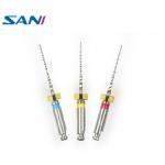 2.0N/Cm Niti Rotary Dental Files Kid File For Root Canal Treatment 3pcs/Pack for sale