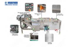 China Ozone Vegetable Washing Machine High Efficiency For Food Processing Factory supplier