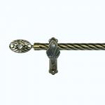 multicolor Iron Pipe Curtain Rods  Muslim Finial Style with diamonds for sale