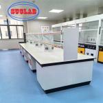 Integrated Steel Chemistry Lab Furniture With Cabinets Modern Design Easy Installation / Storage Function for sale
