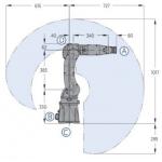 Wall-Mounted Welding Robot Arm with 727mm Reach 3649mm Vertical Reach