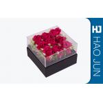 Florist Flower Boxes , Square Flower Packing Boxes With CMYK / PMS Color for sale