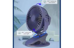 China Quiet Air Cooling Portable Clip Fan 143*83*165mm Push Button Control supplier