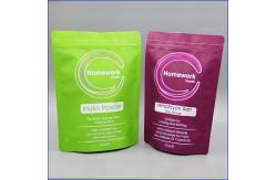 China Matte White Doypack Plastic Pouches Packaging Zipper Top Plastic Coffee Bag With Valve supplier