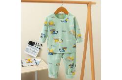 China Autumn Children printed pyjama set Full Flower Long Pyjamas Set supplier