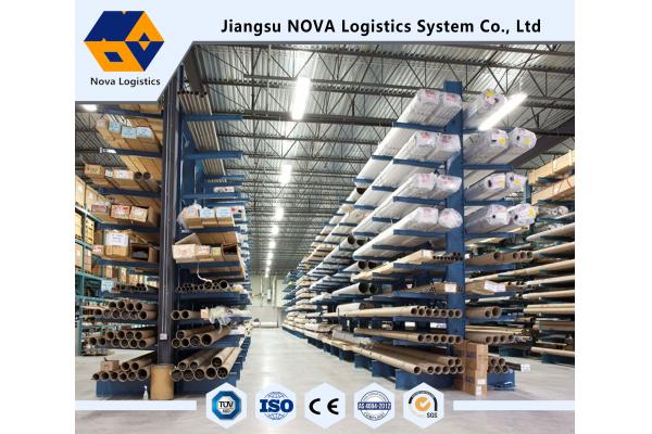 NOVA Cantilever Warehouse Storage Rack 75mm Adjustable With 500 Kg Per Arm