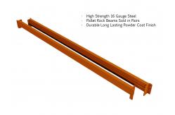 China 50-75mm Pitch Beam Heavy Duty Pallet Racking Customized Beam Length supplier