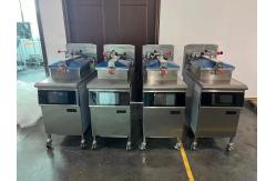 China Smart Touch Panel  Electric Vertical Chicken Broaster Pressure Fryer With Filtration supplier