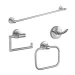 OEM Four Pieces Bathroom Hardware Sets Washroom Fittings For Hotel for sale