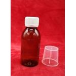 Brown Lightweight Medicine Syrup Bottle , Aluminium Liner Empty Syrup Bottles for sale